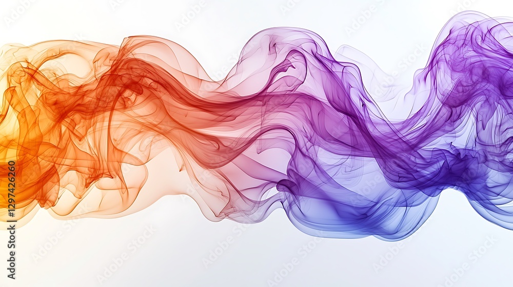Abstract Colorful Swirling Smoke Wave Design Abstract Colorful Swirling Smoke Wave Design