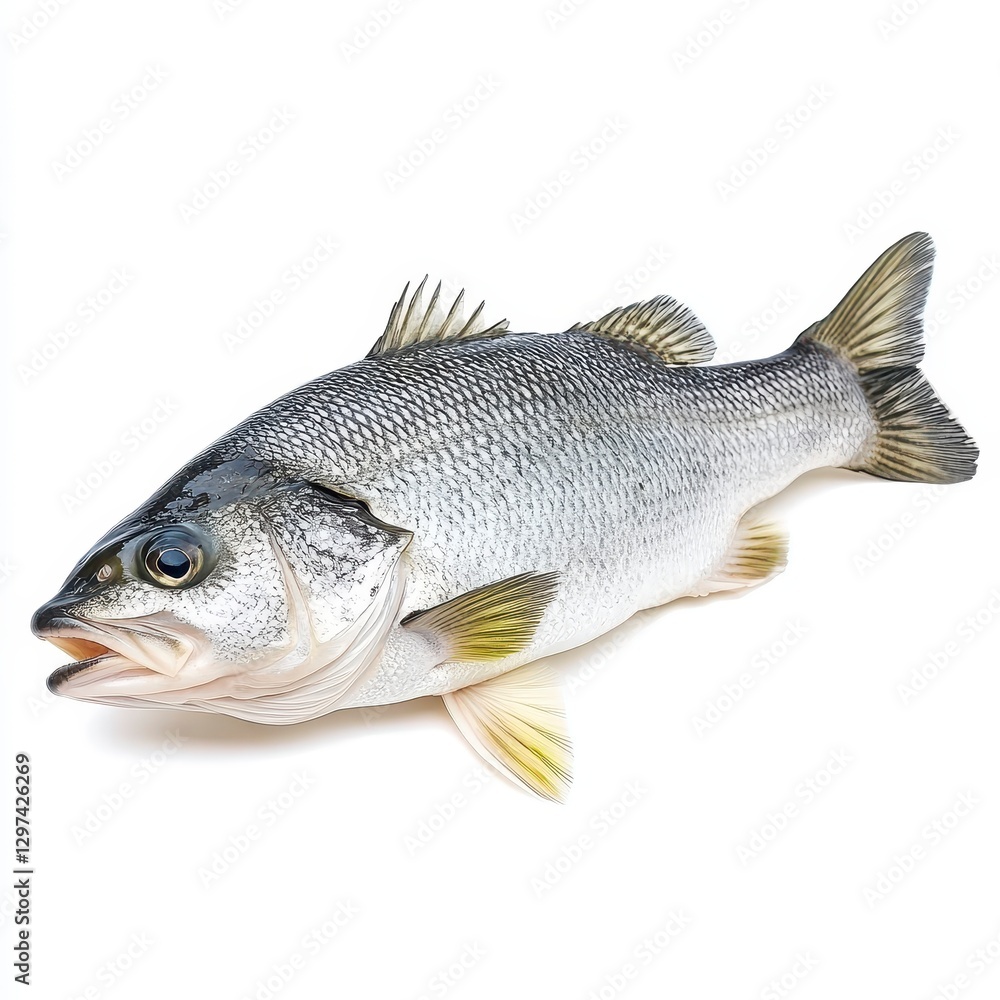 Fresh Whole Fish Isolated On White Background Fresh Whole Fish Isolated On White Background