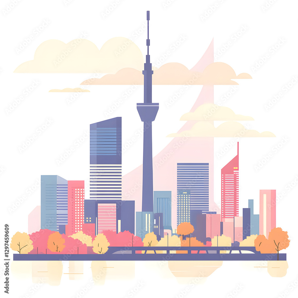 Obraz premium Famous City Skyline - Berlin