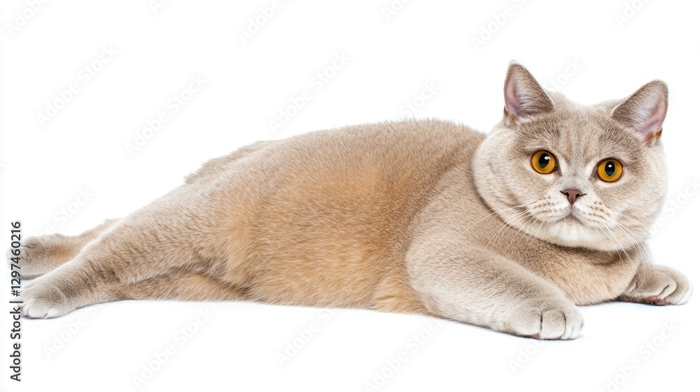 Graceful cat exudes calm elegance in minimalist setting
