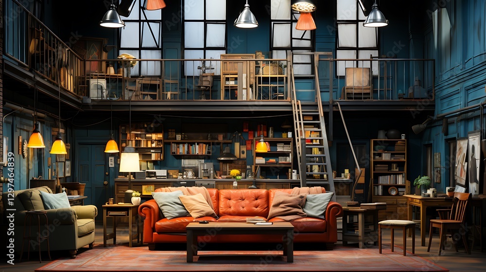 Cozy Loft Apartment Set Design: A Rustic Chic Living Space Cozy Loft Apartment Set Design: A Rustic Chic Living Space