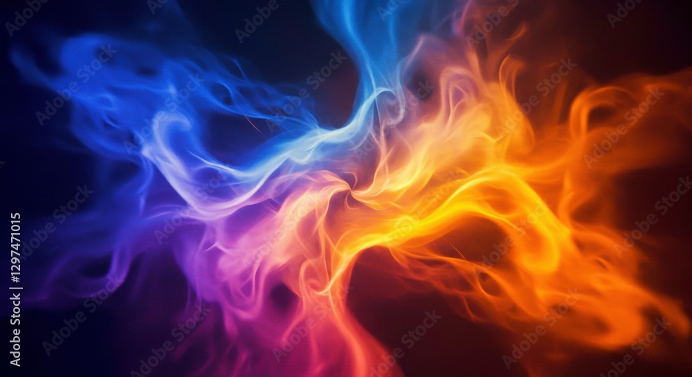 Abstract Fusion: An artistic visualization where vibrant hues of blue, purple, yellow, and orange dance in a seamless and dynamic display of color, light, and form. Abstract Fusion: An artistic visualization where vibrant hues of blue, purple, yellow, and orange dance in a seamless and dynamic display of color, light, and form.