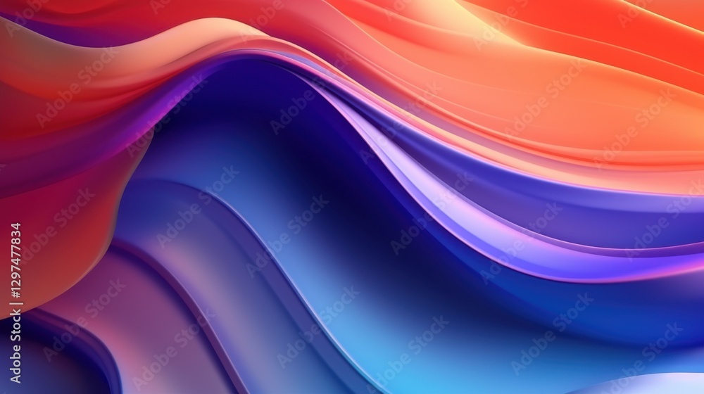 Abstract Colorful Waves Digital Art: Vibrant Hues and Fluid Forms Abstract Colorful Waves Digital Art: Vibrant Hues and Fluid Forms