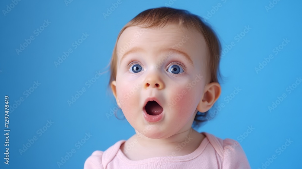 Toddler girl with a surprised expression, innocence and wonder in her eyes.
Toddler girl with a surprised expression, innocence and wonder in her eyes.