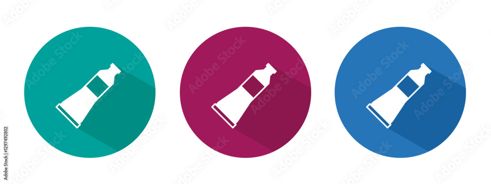 Icon for toothpaste vector illustration in flat. Icon for toothpaste vector illustration in flat.