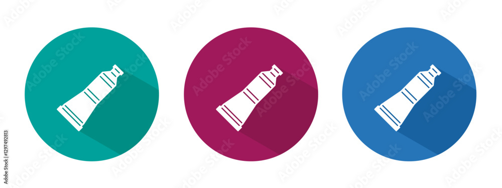 Icon for toothpaste vector illustration in flat. Icon for toothpaste vector illustration in flat.