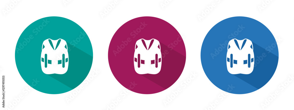 Icon for lifebuoy vector illustration in flat. Icon for lifebuoy vector illustration in flat.