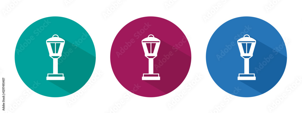 Icon for street light vector illustration in flat. Icon for street light vector illustration in flat.
