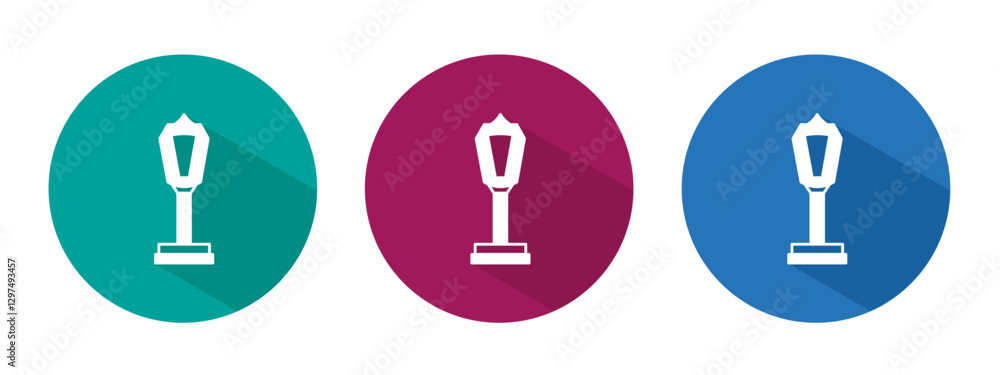 Icon for street light vector illustration in flat. Icon for street light vector illustration in flat.