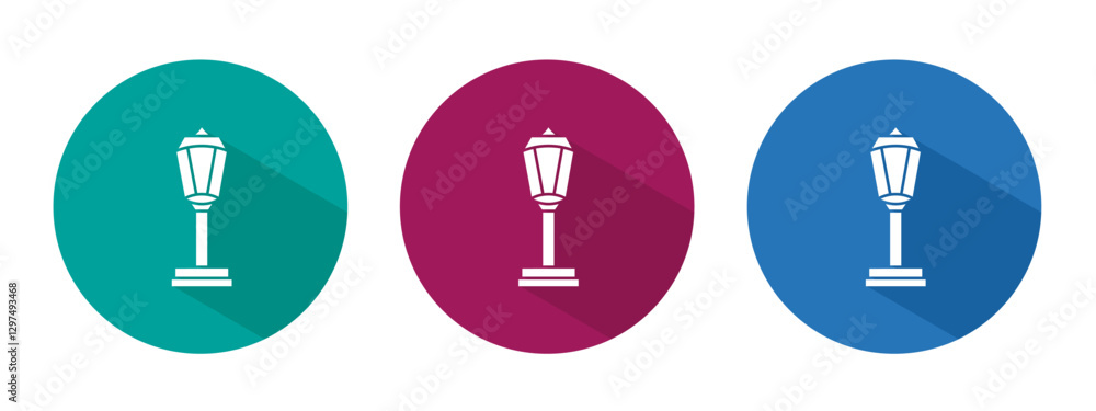 Icon for street light vector illustration in flat. Icon for street light vector illustration in flat.