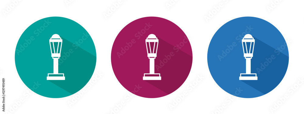 Icon for street light vector illustration in flat. Icon for street light vector illustration in flat.