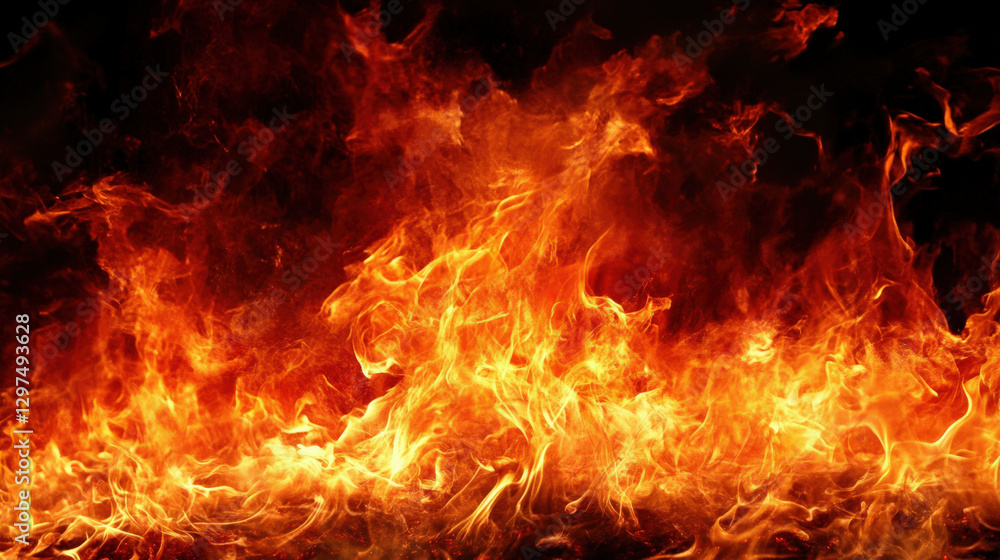 A blazing flame A blazing flame