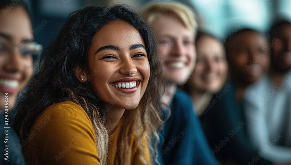 Smiling Diverse Group Portrait Smiling Diverse Group Portrait