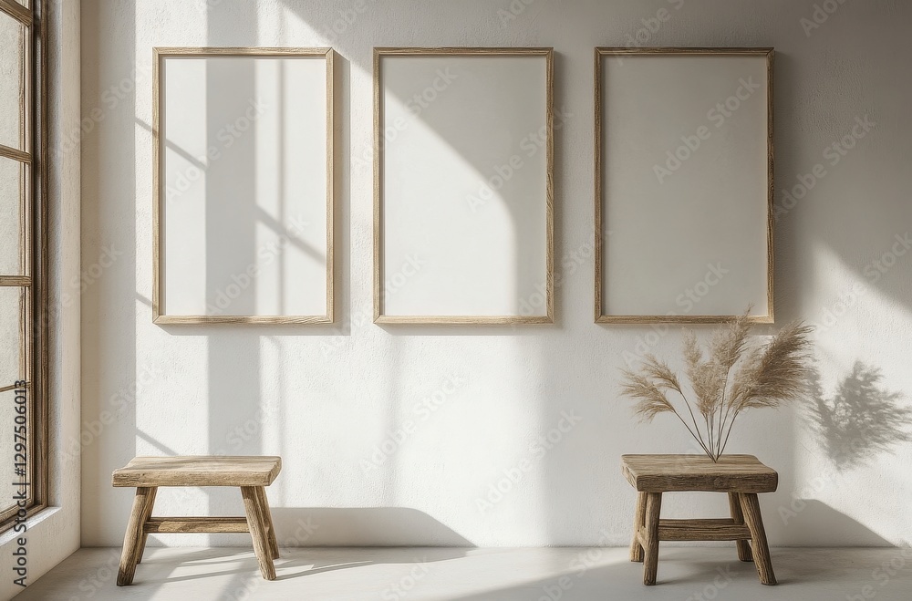 Fototapeta premium Elegant Minimalist Gallery Space