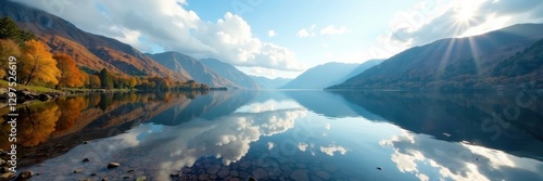 Wallpaper Mural Wide angle view of Derwentwater Lake, Cumbria's stunning scenery , idyllic, landscape Torontodigital.ca