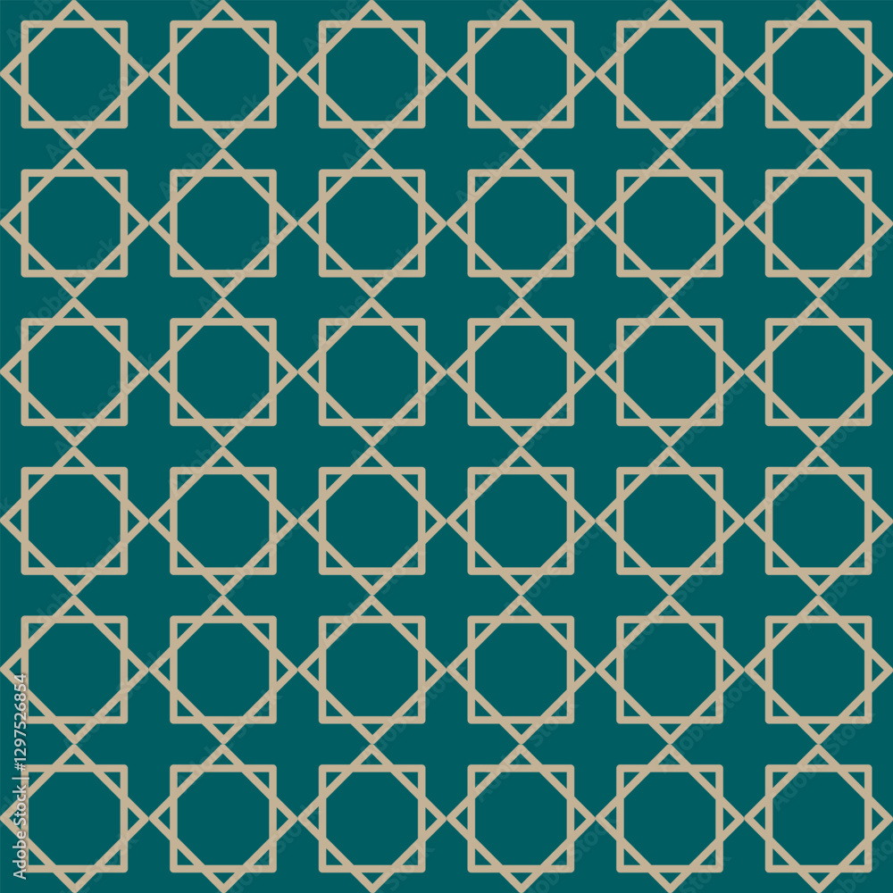Fototapeta premium Seamless Islamic Geometric Pattern with Elegant Design