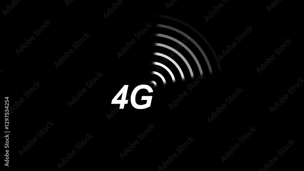 4G conection concept video animation. 4G conection concept video animation.