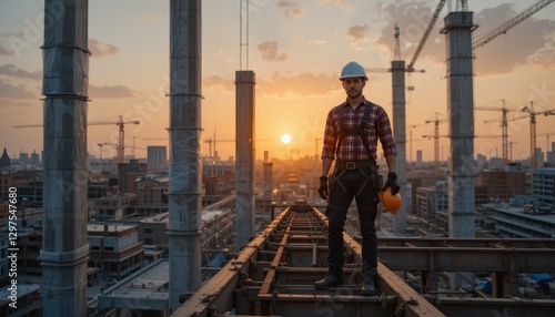 construction workers on construction site