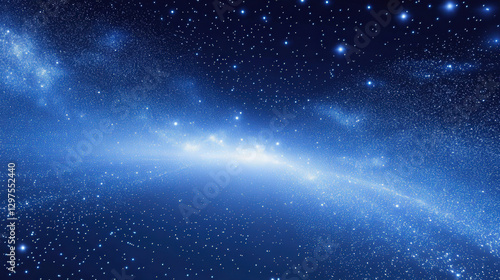 Fototapeta Naklejka Na Ścianę i Meble -  blue space background