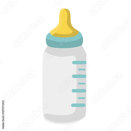 baby bottle and pacifier. baby milk bottle