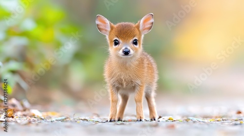 Adorable fawn, forest, autumn, nature, wildlife, cute, background, wallpaper