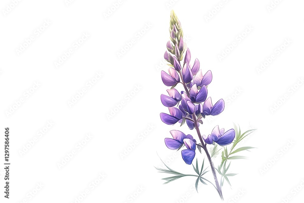 Obraz premium High-Quality Floral Photography Highlighting Natural Beauty and Elegance AI Art Portrait In Clean Background