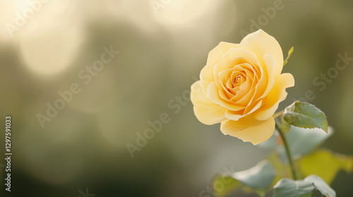 Golden Rose in Sunlight: A ...