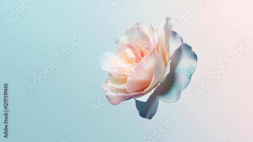 Rose Bloom in soft gradient...