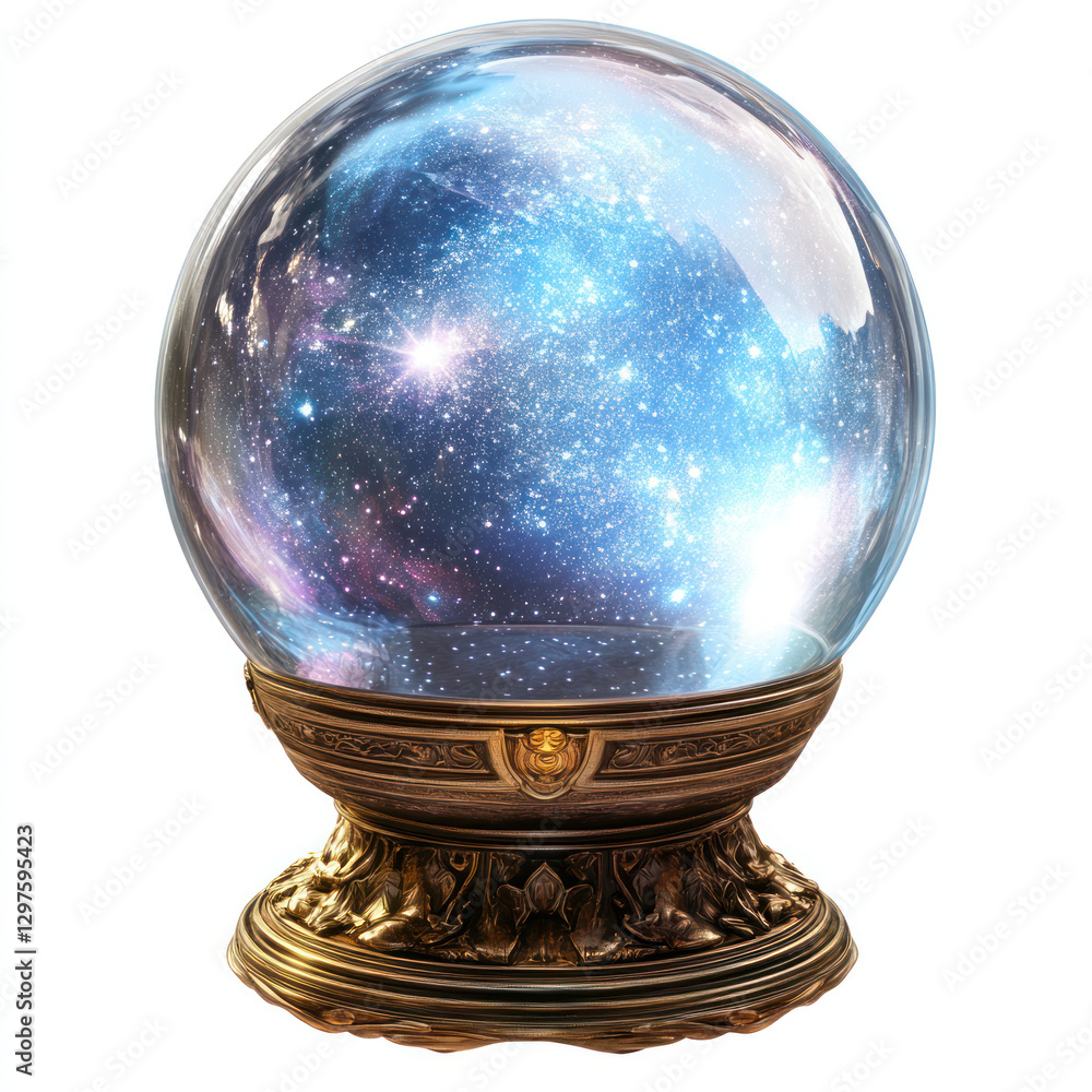 crystal ball with globe crystal ball with globe