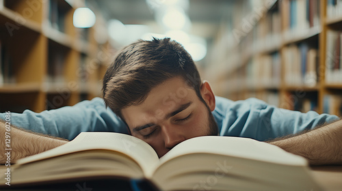 Overwhelmed: A tired studen...