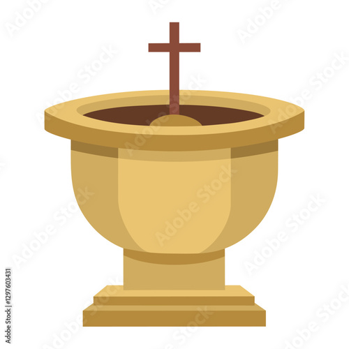 Baptism Baby Holy Water Font Religious