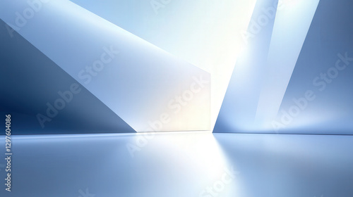 White modern abstract architectural background