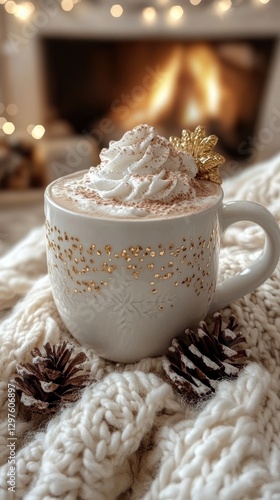 Wallpaper Mural Cozy Winter Drink Recipe: Warm Cocoa with Whipped Cream Torontodigital.ca