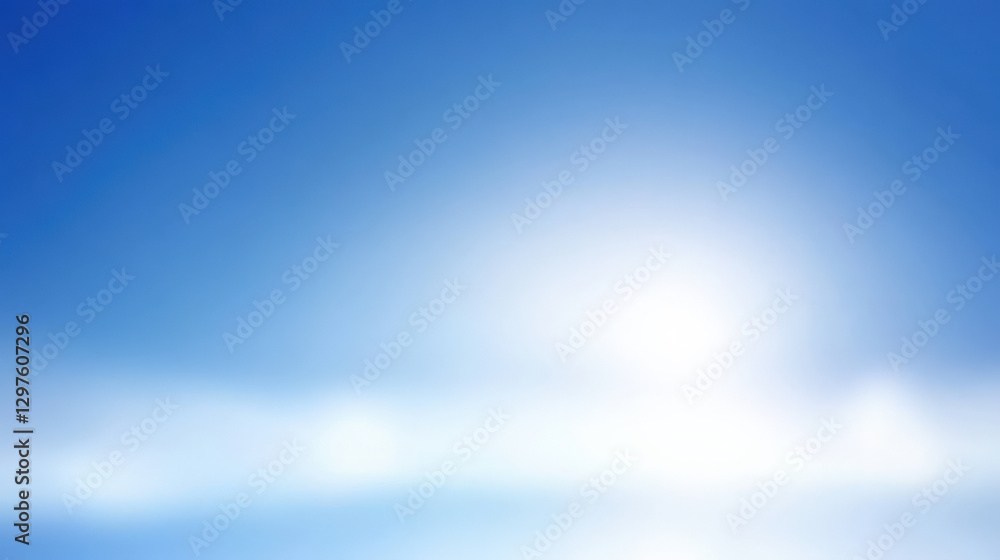 Obraz premium Blue background with white light