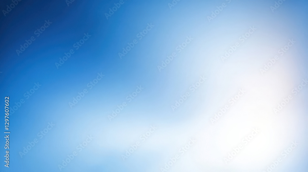 Blue background with white light Blue background with white light