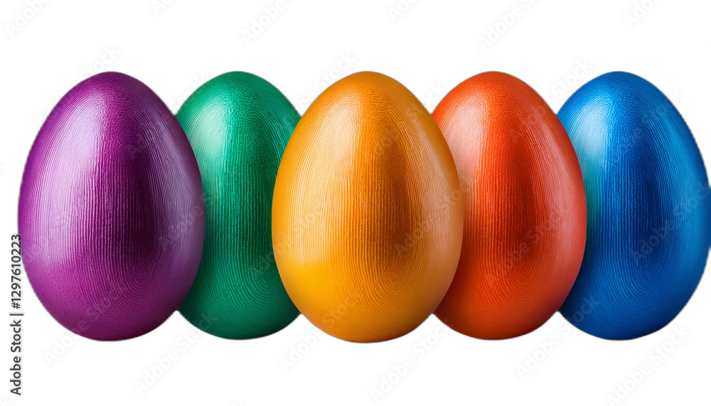 Set of colorful eggs isolated on white background Set of colorful eggs isolated on white background