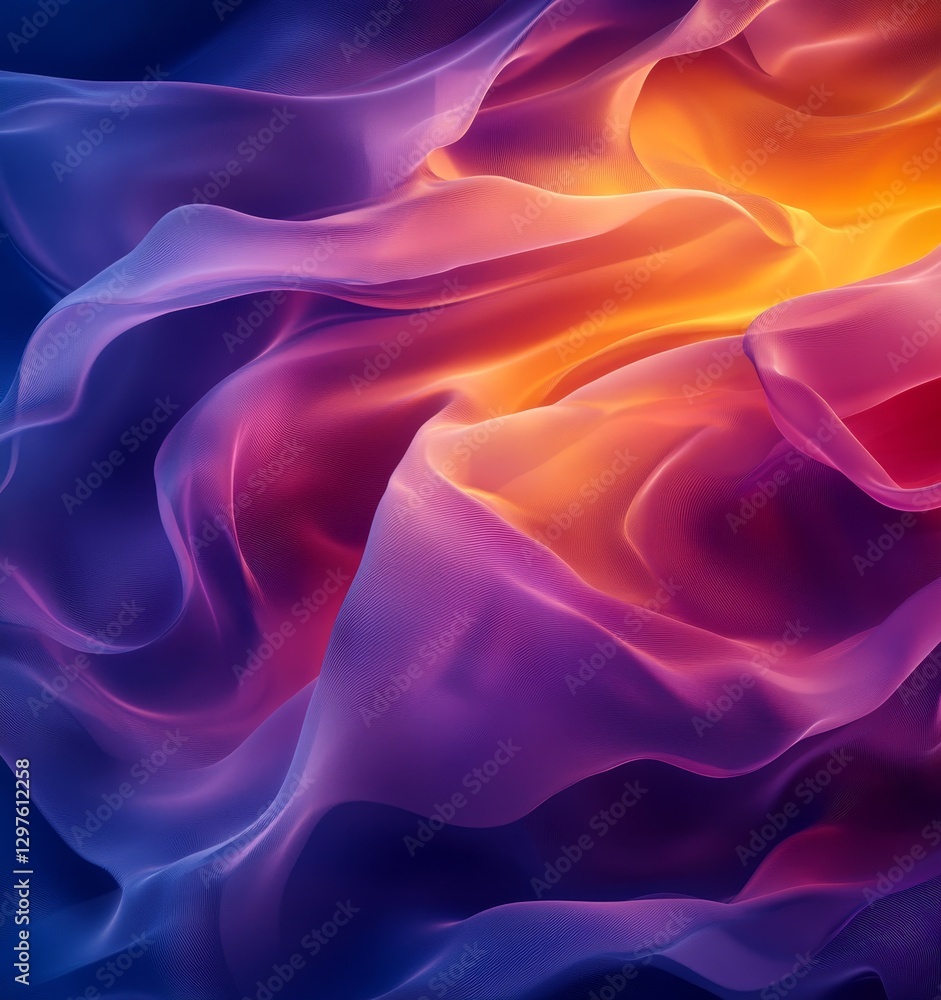 Obraz premium Futuristic Fluid Abstract Design, Generative AI