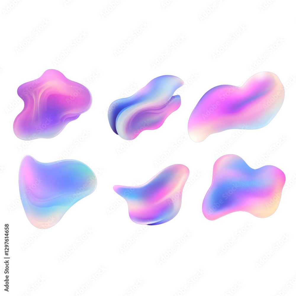 Fluid shapes in vibrant colors create modern design aesthetic Fluid shapes in vibrant colors create modern design aesthetic