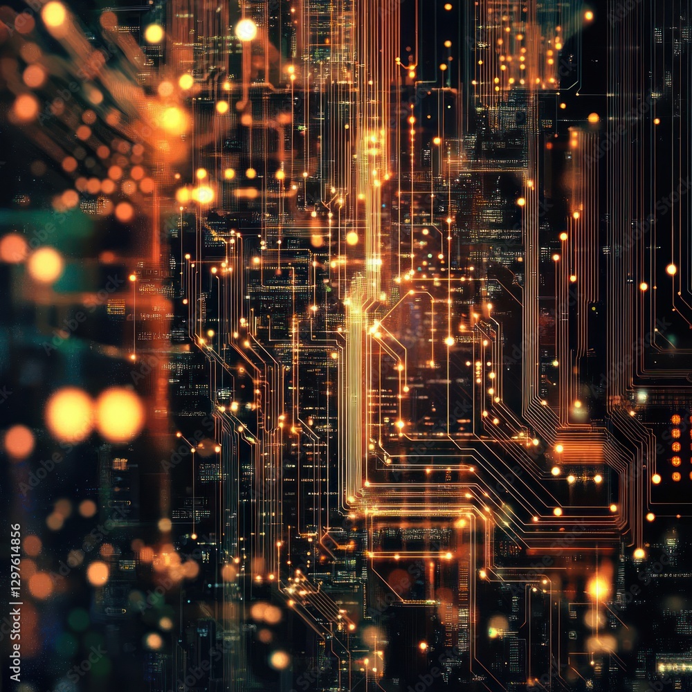 Abstract AI circuits PNG Abstract AI circuits PNG