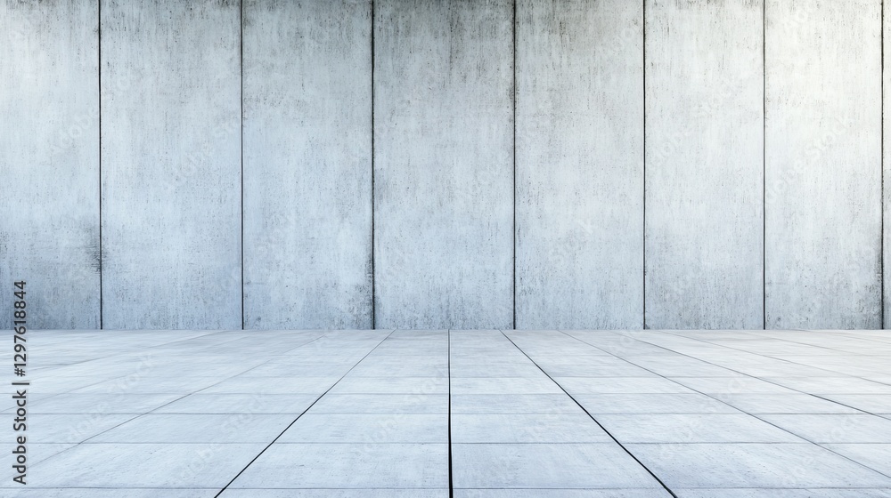 Minimalist interior space with concrete walls and floor, perfect for modern design showcases Minimalist interior space with concrete walls and floor, perfect for modern design showcases