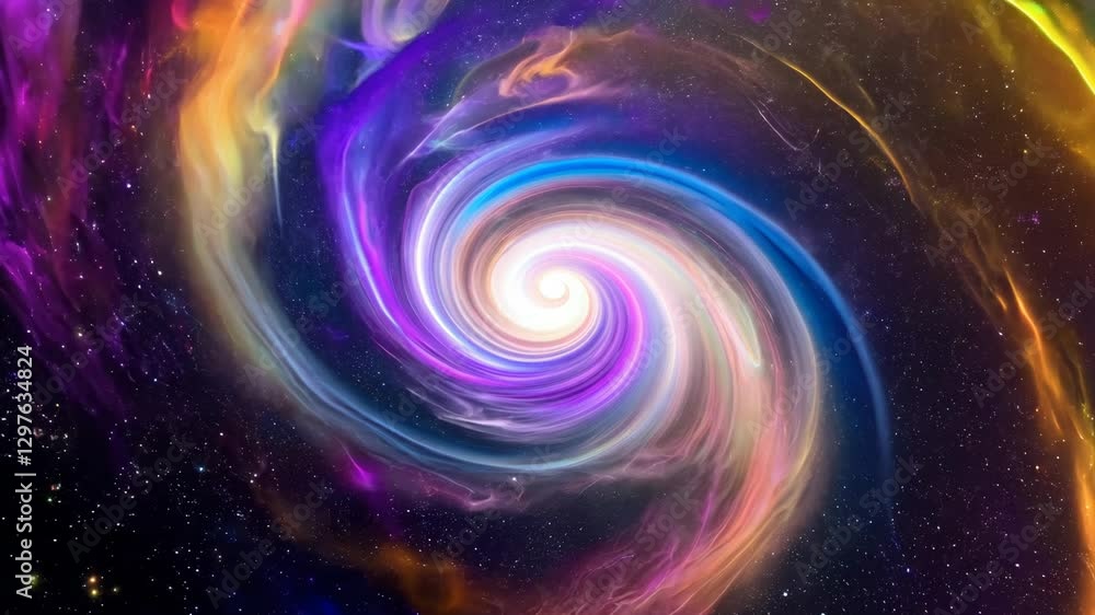 Vibrant Cosmic Swirl Backdrop: A Colorful Nebula Texture Vibrant Cosmic Swirl Backdrop: A Colorful Nebula Texture