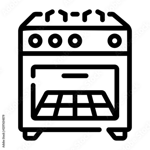 gas stove Line Icon