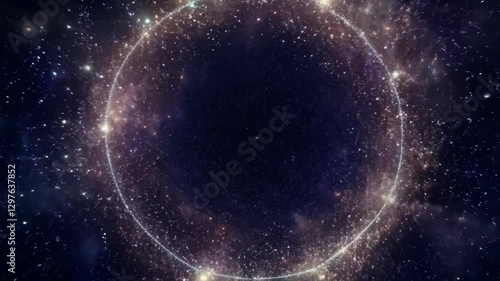 Wallpaper Mural Exploration of the Cosmic Void: Abstract Art and Stellar Wonders Torontodigital.ca