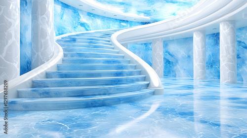 Ice Palace Spiral Staircase Interior Design