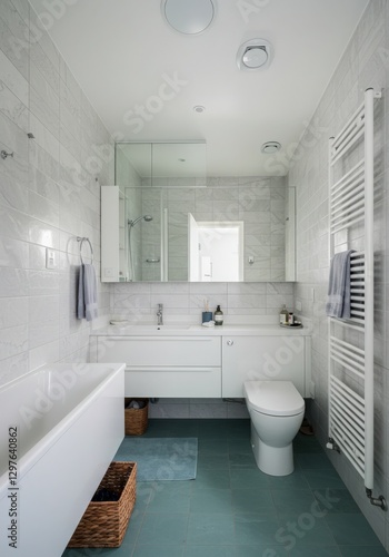 Wallpaper Mural bright vibrant Bathroom design Ryokan Coastal decor Torontodigital.ca