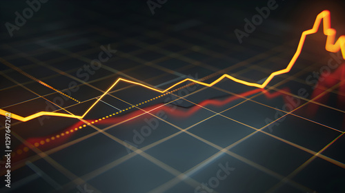 Visual Representation of a Sudden Data Spike with Highlighted Surge on a Graph
