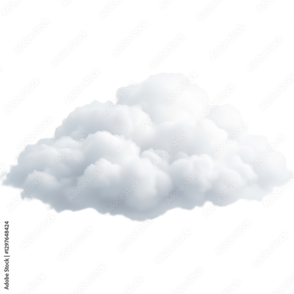 Realistic fluffy white cloud isolated on a transparent background. Perfect for weather forecasts, dreamy concepts, digital art, and creative graphic design projects.
Realistic fluffy white cloud isolated on a transparent background. Perfect for weather forecasts, dreamy concepts, digital art, and creative graphic design projects.