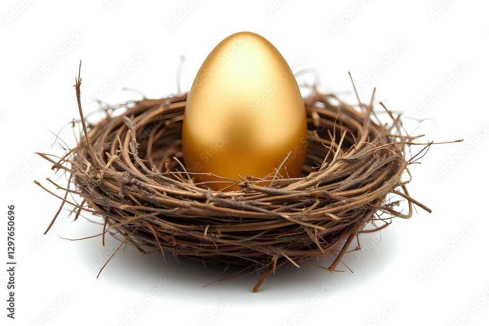 Golden egg in nest Golden egg in nest