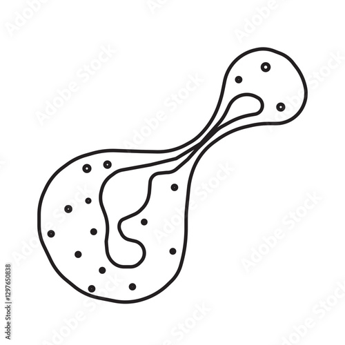 neutrophil squeezing line icon