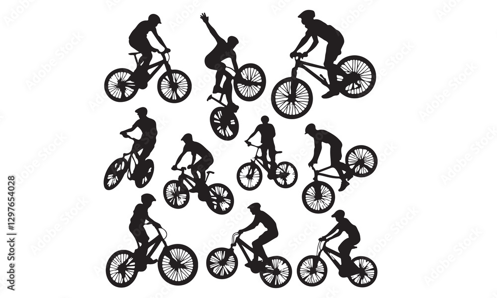 Obraz premium cyclist vector icon
